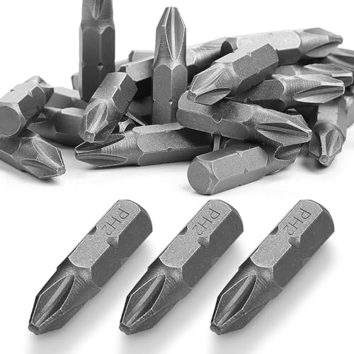 SWTYExt PH2 Bit, 30 Stück Torx Bit 25 mm Ersatz Bits Torx Chrom-Vanadium-Stahl Torx PH2 Torx Bitsatz Bit-Sortiment für Schrauberbits von SWTYExt