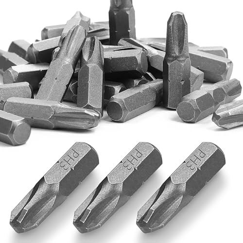 SWTYExt PH3 Torx Bit-Sortiment - 30 Stück 25 mm Ersatz Bits Aus Chrom-Vanadium-Stahl - Schrauberbits Für PH3 von SWTYExt
