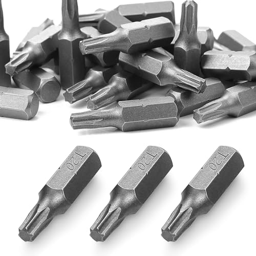 SWTYExt T20 Bit, 30 Stück Torx Bit 25 mm Ersatz Bits Torx Chrom-Vanadium-Stahl Torx T20 Torx Bitsatz Bit-Sortiment für Schrauberbits SWTYExt T20 Bit, 30 Stück Torx Bit 25 mm Ersatz Bits Torx Chrom-Vanadium-Stahl Torx T20 Torx Bitsatz Bit-Sortiment für Schrauberbits von SWTYExt