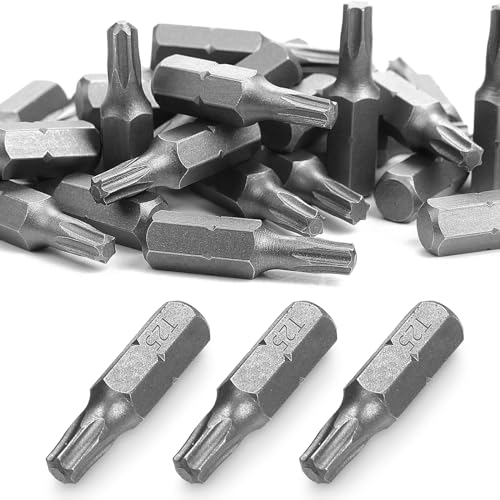 SWTYExt T25 Torx Bit-Sortiment, 30 Stück 25 mm Ersatz Bits Aus Chrom-Vanadium-Stahl für Schrauberbits von SWTYExt