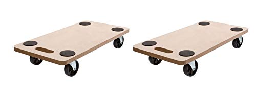SCHEPERS (2Stück) Rollbrett Transportroller Möbelroller Roller für Möbel Transporter Tischtransportwagen max. 200kg von SWV