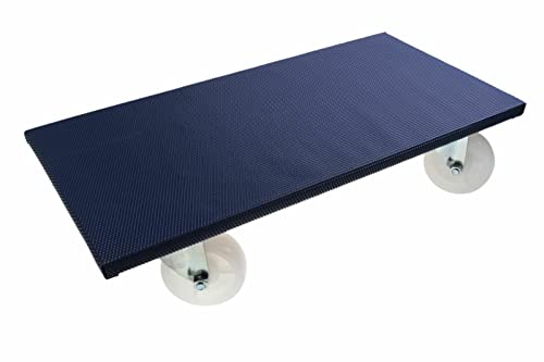 Möbelroller Rollbrett mit Antirutschüberzug 500kg L 60cm x B 30cm x H 14cm von SWV