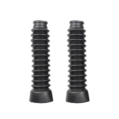 Motorrad Gabelabdeckungen 2Pcs Motorrad Gabel Abdeckung Gamaschen Gators Boot Schock Protector Staub Schutz Fit Für Off Road Pit Dirt Bike Motorrad Gabelschutz(Black) von SWVYDC