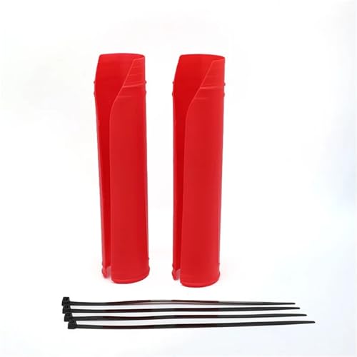 Motorrad Gabelabdeckungen Motocross Motorrad Gabel Front Schutz Covers Schutz Fit Für Husqvarna KTM TE EXC SX SXF EXC FCFE 125 300 350 Enduro Motorrad Gabelschutz(Red) von SWVYDC