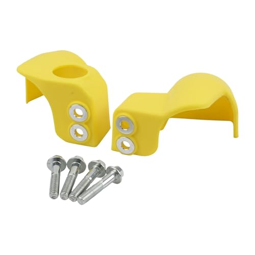 Motorrad Gabelabdeckungen Motorrad Gabel Stoßdämpfer Abdeckung Absorber Schutz Kits Fit Für Suzuki DRZ400 DRZ400E DRZ400S Zubehör Motorrad Gabelschutz(Yellow) von SWVYDC