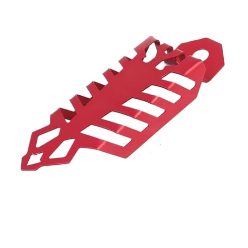 Motorrad Gabelabdeckungen Motorrad Stoßdämpfer Abdeckung Vorne Und Hinten Gabel Dekorative Aluminium Schutz Modifikation Zubehör Universal Motorrad Gabelschutz(Red) von SWVYDC