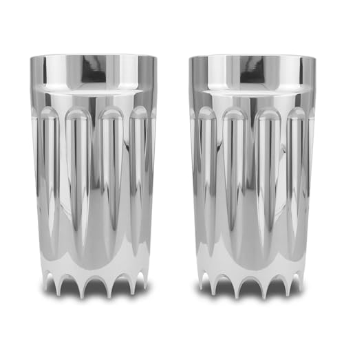 Motorrad Gabelabdeckungen Passend für Harley Road King Gabel Slider Stiefel Abdeckung 49MM FLHRS Electra Glide FLHTCU CVO Limited FLHTKSE Road Glide Motorrad Gabelschutz(Number 4) von SWVYDC