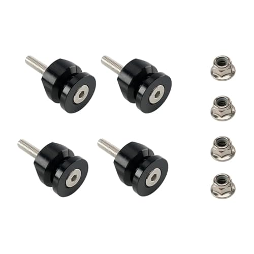 Motorradkoffer 4Pcs Motorrad Top Hinten Gepäck Werkzeug Box Fall Stamm Halterung Buchse Pad Spacer Schnalle Schnelle Befestigung Helmkoffer für(Black 02) von SWVYDC