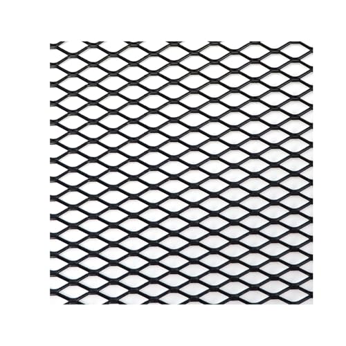 Nieren Kühlergrill 100 x 33 cm Aluminium Rennwagen Stoßstangengrill Grill Mesh Net Vent Schwarz Silber Rot Blau Tuning Protector Home Garden Kühlergrills(BK Hexagon 7x14mm) von SWVYDC