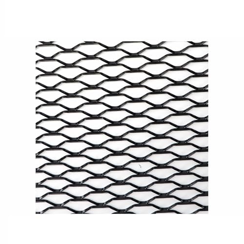 Nieren Kühlergrill 100 x 33 cm Aluminium Rennwagen Stoßstangengrill Grill Mesh Net Vent Schwarz Silber Rot Blau Tuning Protector Home Garden Kühlergrills(BK Seagull 8x25mm) von SWVYDC