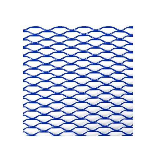 Nieren Kühlergrill 100 x 33 cm Aluminium Rennwagen Stoßstangengrill Grill Mesh Net Vent Schwarz Silber Rot Blau Tuning Protector Home Garden Kühlergrills(Blue Seagull 8x25mm) von SWVYDC