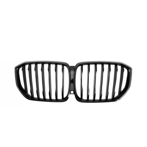 Nieren Kühlergrill Fit Für BMW X5 G05 2019 X6 G06 2020 2021 2022 Auto Front Nieren Grills Grille Glanz Schwarz Silber Diamant Sport Kühlergrills(G05 GB Single Slat) von SWVYDC