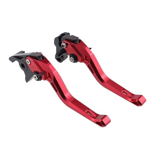 SWVYDC Bremshebel Kupplungs Motorrad-CNC-Zubehör passend für R12 NineT R12 R12S 2024 2025 Kurzbremskupplungshebel Verstellbarer Griffsatz Lenker Kupplungsbremshebel(B-Red) von SWVYDC
