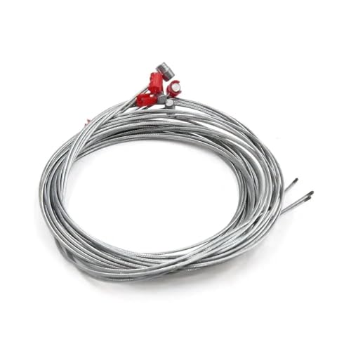 SWVYDC Bremshebel Kupplungs Universal 1,8 m Länge Metall Kupplungsleitung Kabel Draht Bremsbeschleuniger Kabel Draht Passend für Motorrad Roller Zubehör Lenker Kupplungsbremshebel(5Pcs Clutch) von SWVYDC