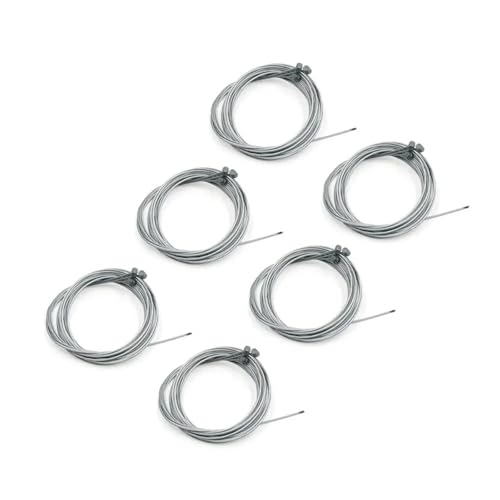 SWVYDC Bremshebel Kupplungs Universal 1,8 m Länge Metall Kupplungsleitung Kabel Draht Bremsbeschleuniger Kabel Draht Passend für Motorrad Roller Zubehör Lenker Kupplungsbremshebel(6Pcs Brake) von SWVYDC