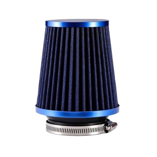 SWVYDC Luftfilter Auto Kegel Filter Cold Air Intake Universal Kit Sport Racing Auto Filter Abdeckung Gehäuse 76mm 3 Zoll Autofilter(Blue) von SWVYDC