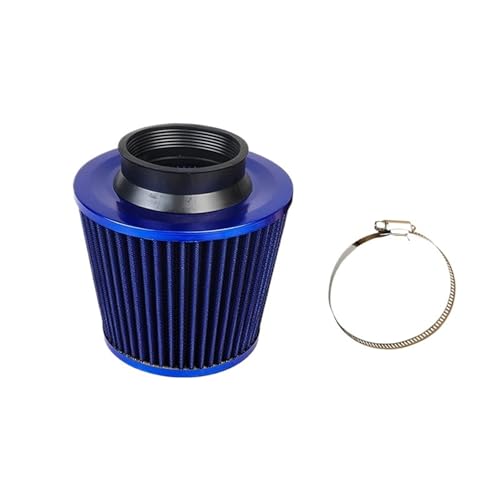 SWVYDC Luftfilter Universal 76mm Auto Luftfilter Kaltlufteinlass Luftfilter 3 Zoll Auto Modifizierter EinlassEinlass Luftfilter Autofilter(Blue) von SWVYDC