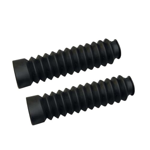 SWVYDC Motorrad Gabelabdeckungen 2 stücke Universal Motorrad Gummi Protector Motorrad Gabel Abdeckung Staub Gamaschen Gators Boot Motorrad Gabelschutz(Black) von SWVYDC