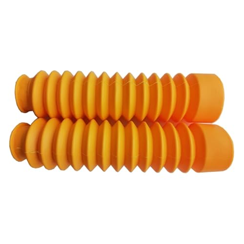 SWVYDC Motorrad Gabelabdeckungen 2 stücke Universal Motorrad Gummi Protector Motorrad Gabel Abdeckung Staub Gamaschen Gators Boot Motorrad Gabelschutz(Yellow) von SWVYDC