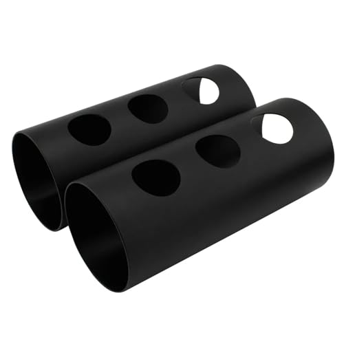 SWVYDC Motorrad Gabelabdeckungen Motorrad Aluminiumlegierung Front Upper Gabel Stoßdämpfer Abdeckung Federung Staub Fit für Triumph Bonneville Bobber 2017-2023 Motorrad Gabelschutz(3Holes) von SWVYDC