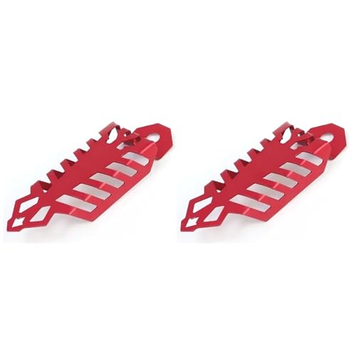 SWVYDC Motorrad Gabelabdeckungen Motorrad Stoßdämpfer Abdeckung Vorne Hinten Gabel Decor Schutzhülle Roller Off Road Stoßdämpfer Motorrad Gabelschutz(2pcs Red) von SWVYDC
