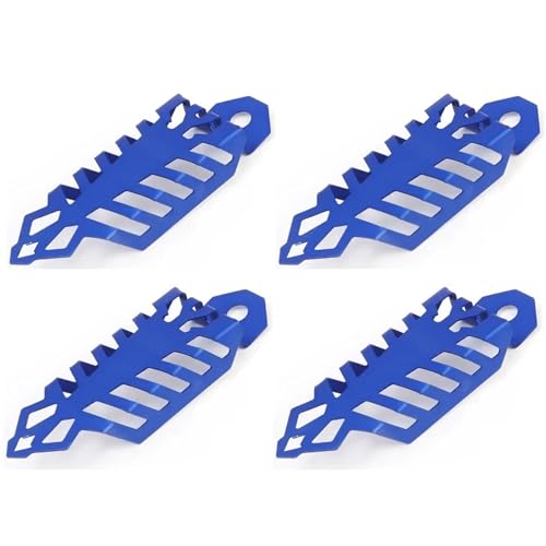 SWVYDC Motorrad Gabelabdeckungen Motorrad Stoßdämpfer Abdeckung Vorne Hinten Gabel Decor Schutzhülle Roller Off Road Stoßdämpfer Motorrad Gabelschutz(4pcs Blue) von SWVYDC