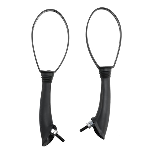 SWVYDC Motorrad-Seitenspiegel Motorrad Rückspiegel Schwarze Spiegel Rückspiegel Passend für Vespa ET4 50 125 150 4T ET2 50 2T 1998-2005 Rückspiegel Links Rechts von SWVYDC