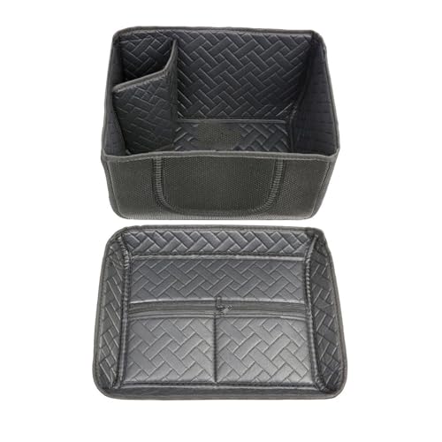 SWVYDC Motorradkoffer 45L Motorrad Top Box Hinten Stamm Abdeckung Pad Schwanz Gepäck Fall Toolbox Innen Liner Innenfutter Kissen PU Leder Helmkoffer für(Black) von SWVYDC