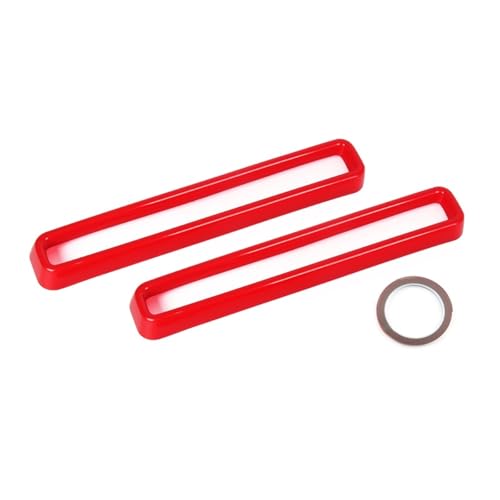 SWVYDC Nieren Kühlergrill 2 stücke Front Grill Einsätze Abdeckung Trim Fit Für Dodge Challenger 2015-2022 Schwarz Rot Blau Gelb Kühlergrills(Red) von SWVYDC