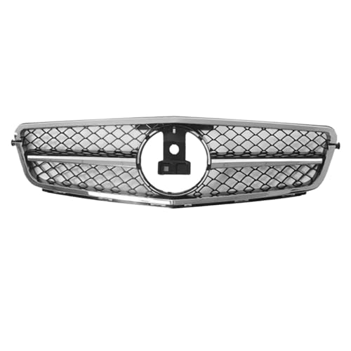 SWVYDC Nieren Kühlergrill Frontgrill Grill Tuning Passend für Mercedes Benz C-Klasse W204 2007-2014 C180 C200 C250 C300 AMG GT Diamond Style Kühlergrills(AM Full Silvery) von SWVYDC