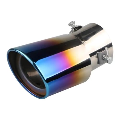 SWVYDC dschalldämpfer Universal Auspuffrohr Biege Schalldämpfer Edelstahl Endrohr Dual Outlet Düse Gebogene Kehle Modifikation Modifiziertes Zubehör(8) von SWVYDC