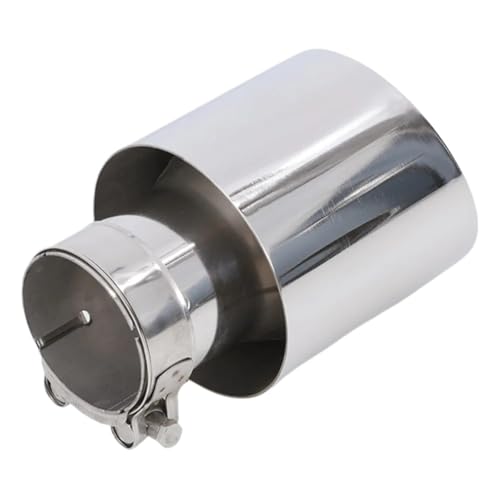 dschalldämpfer 1 STÜCKE 304 Edelstahl Universal Auspuff System Ende Chrom Rohr Auto Auspuffspitze Modifiziertes Zubehör(IN 54MM Out 114MM) von SWVYDC