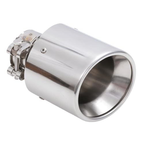 dschalldämpfer 304 Edelstahl Universal Auspuff System Endrohr + Auto Auspuff Spitze 1 Stück Modifiziertes Zubehör(IN 51MM Out 101MM) von SWVYDC