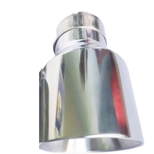 dschalldämpfer Edelstahl Universal Auspuff System Endrohr + Auto Auspuff Spitze 1 Stück Modifiziertes Zubehör(IN 51MM Out 89MM) von SWVYDC