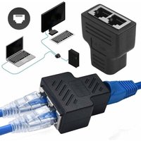 Swyeoot - RJ45 Splitter Adapter, lan Ethernet Netzwerk 1 Auf 2 Cable , Female Plug Adapter lan Splitter, für Ethernet Cat5, Cat5e, Cat6, Cat6e,Cat7 Swyeoot - RJ45 Splitter Adapter, lan Ethernet Netzwerk 1 Auf 2 Cable , Female Plug Adapter lan Splitter, für Ethernet Cat5, Cat5e, Cat6, Cat6e,Cat7 von SWYEOOT