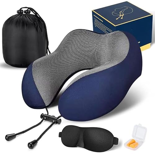 Dein Reiseheld Reise Nackenkissen Hellblau (Dunkelblau,1x Snuggy) von SWZEC