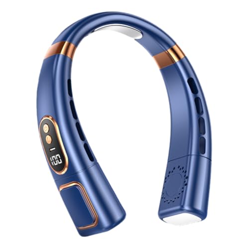 Premium Upgraded Cooling Neck Fan Air Cooler Nackenventilator Mit Kühlung (Blau) von SWZEC
