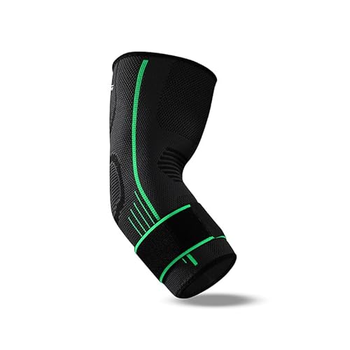 SWZEC 3D-Ellenbogenbandage zur Dekompression (Grün,XL 30-40CM) von SWZEC