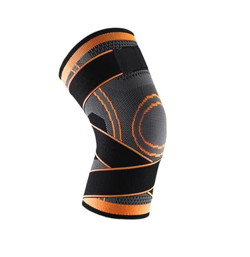 SWZEC 3D-Knie-Kompressionsbandage (Orange,XL-36-39cm) von SWZEC