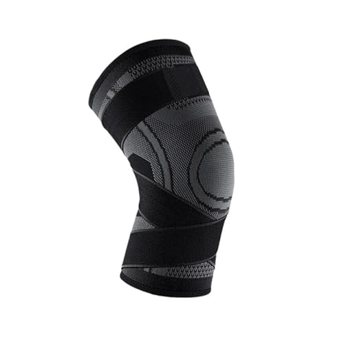 SWZEC 3D-Knie-Kompressionsbandage (Schwarz,S-31-33cm) von SWZEC