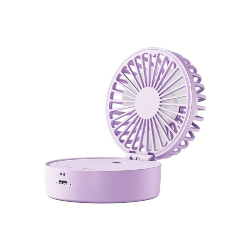 SWZEC Clevaful Mini-Ventilator zum Umhängen(lila,4000mAh) von SWZEC