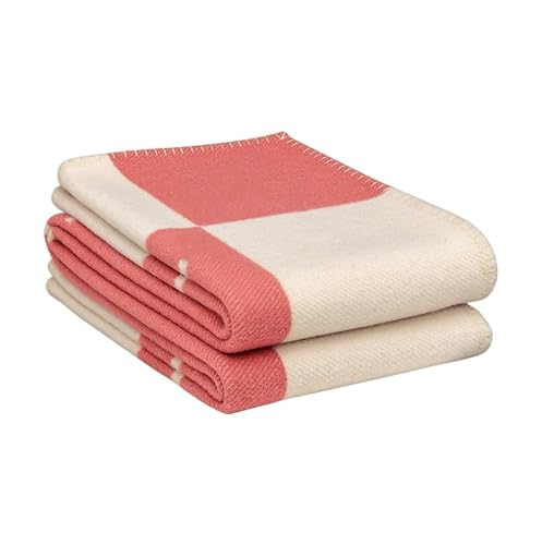 SWZEC Crystalli Elegante WOL-Kaschmir-Decke - Isabelle (Rosa,1-St) von SWZEC