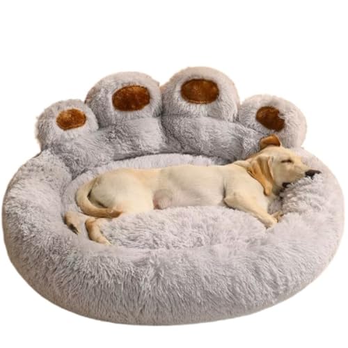 SWZEC Elegare Lidi - Riesenpfoten-Tierbett (XL - 90cm,Grau) von SWZEC