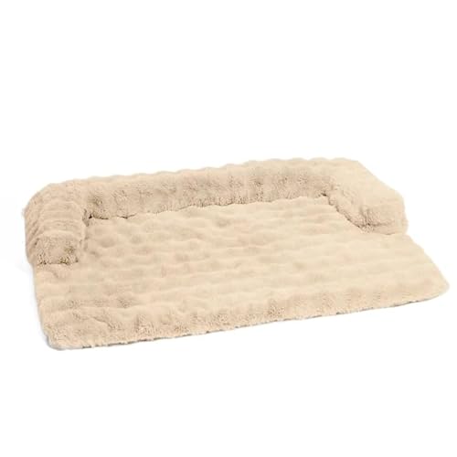 SWZEC Funny Fuzzys Flauschiges Beruhigendes Sofaschutz Hundebett Haustiermatte (S-70x61,Khaki) von SWZEC