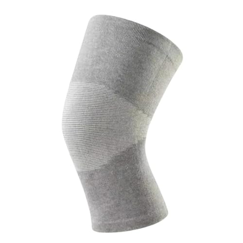 SWZEC Gesundpur BambooFit Kniebandage(1Paar Grau,M) von SWZEC