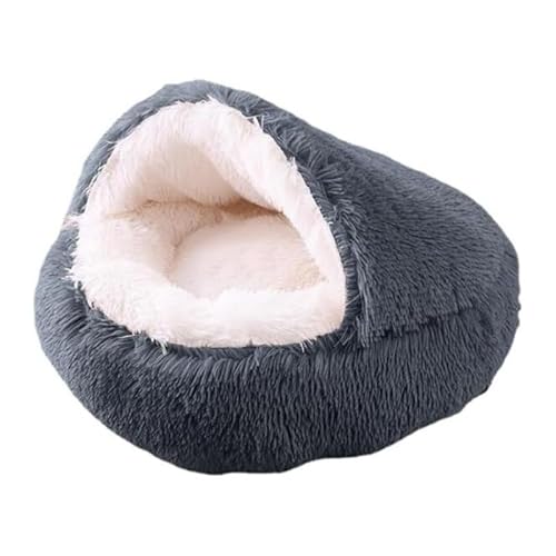 SWZEC HABOZ GoHöhle - Ergonomische Hundehöhle für gelenkschonende Schläfchen (40cm,Grau2) von SWZEC