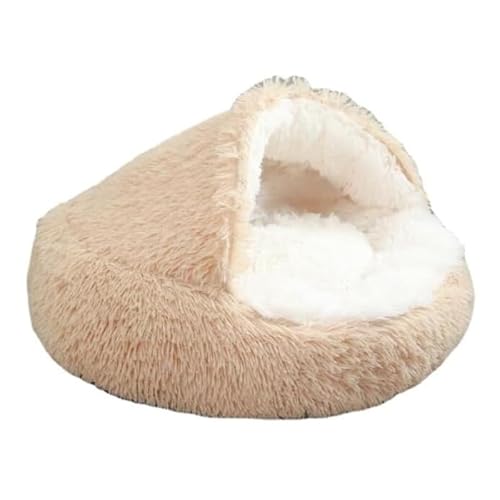 SWZEC HABOZ GoHöhle - Ergonomische Hundehöhle für gelenkschonende Schläfchen (60cm,Beige) von SWZEC