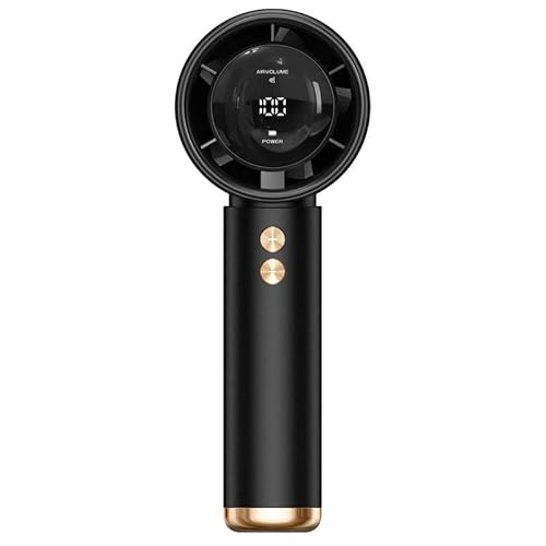 SWZEC Ortorex - Handventilator Tragbarer Mini Ventilator Kleiner Taschenventi(N68 Schwarz,3000mAh) von SWZEC