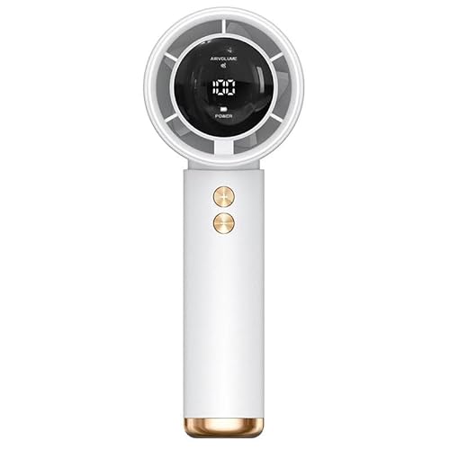 SWZEC Ortorex - Handventilator Tragbarer Mini Ventilator Kleiner Taschenventi(N68 Weiß,3000mAh) von SWZEC