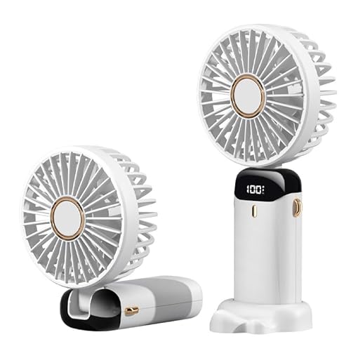 SWZEC Ortorex - Handventilator Tragbarer Mini Ventilator Kleiner Taschenventi(weiß,800mAh) von SWZEC
